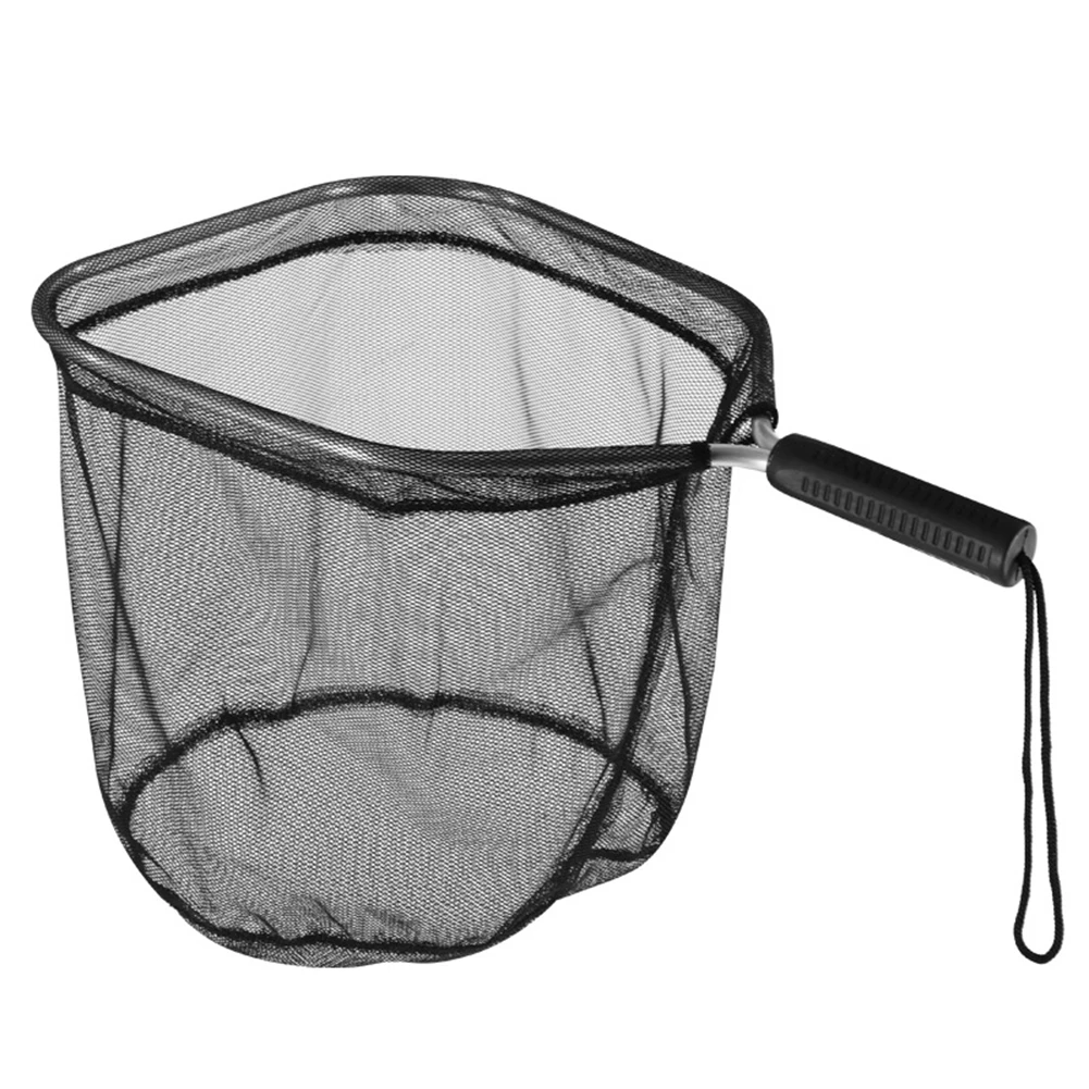 Short Handle Aluminum Fishing Landing Net - 30/35cm Round/Square Portable Lure Net With Quick-Dry & Large Capacity - Image 5