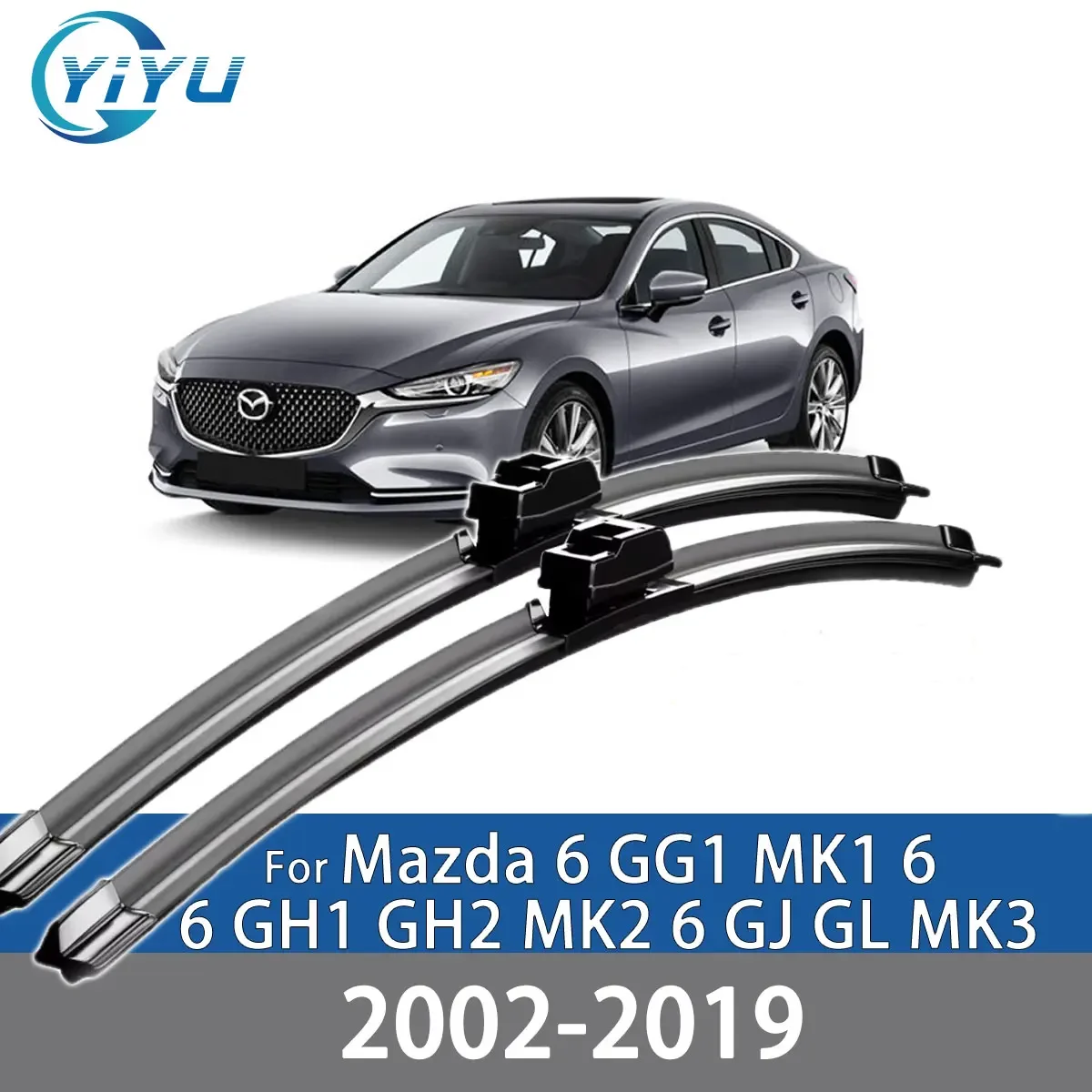 

2PCS Car Front Wiper Blades For For Mazda 6 GG1 MK1 6 6 GH1 GH2 MK2 6 GJ GL MK3 2002-2019 Windshield Windscreen Accessories