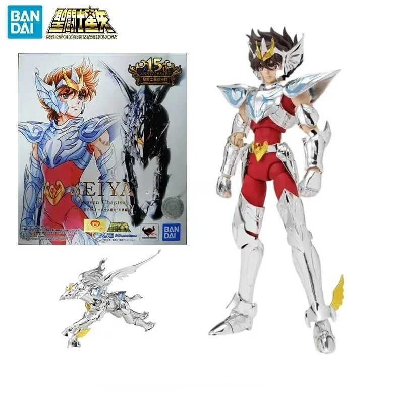 재고 있음 반다이 세인트 클로스 신화 15 번째 페가수스 페가수스 챕터 천상 버전 애니메이션 액션 피규어 모델 어린이 장난감