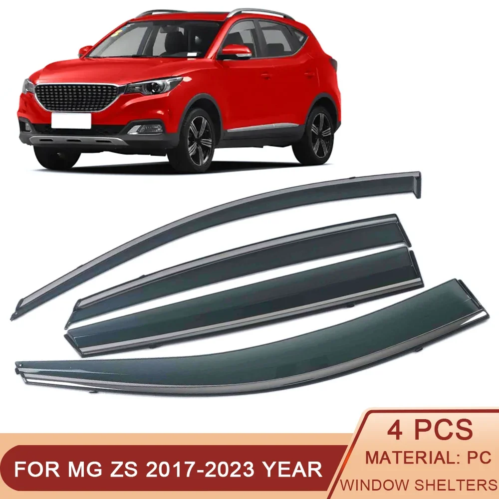 

For MG ZS 2017-2023 Car Window Sun Rain Shade Visors Shield Shelter Protector Sticker Exterior Accessories