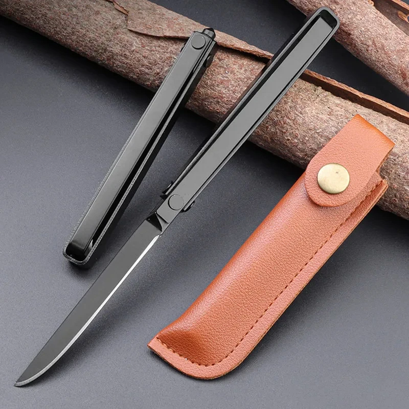 Cuchillo plegable de acero inoxidable M390, cuchillo de fruta multifuncional de alta dureza, cuchillo portátil de supervivencia para romper ventanas