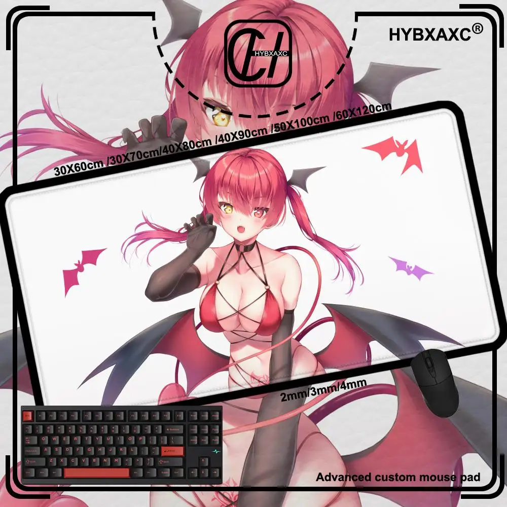 Hololive Houshou Marine Mouse Pad Laptop Kawaii Sexy Gaming Keyboard Rug PC Anime Girl Gamer Cabinet Mousepad XXL Cute Desk Mat