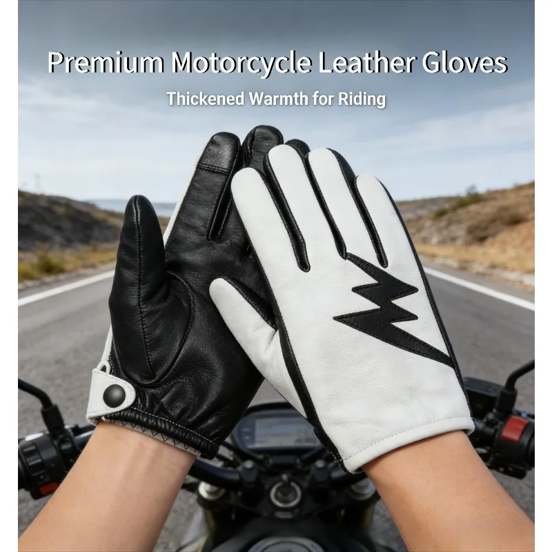 

Мужские зимние теплые перчатки, кожаные мужские перчатки для мотоциклов и вождения, перчатки для мотокросса, винтажные мотоперчатки