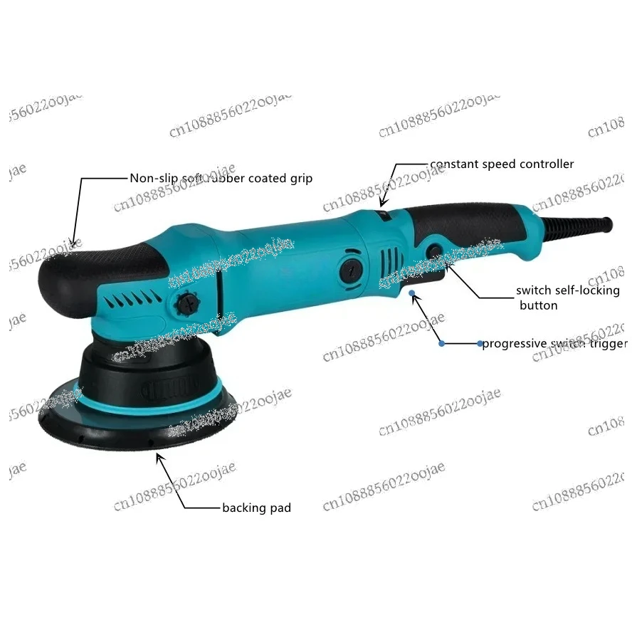 Used for automotive details, high-power motor 1200w electric rotary car polishing machine 125mm waxing and polishing machine