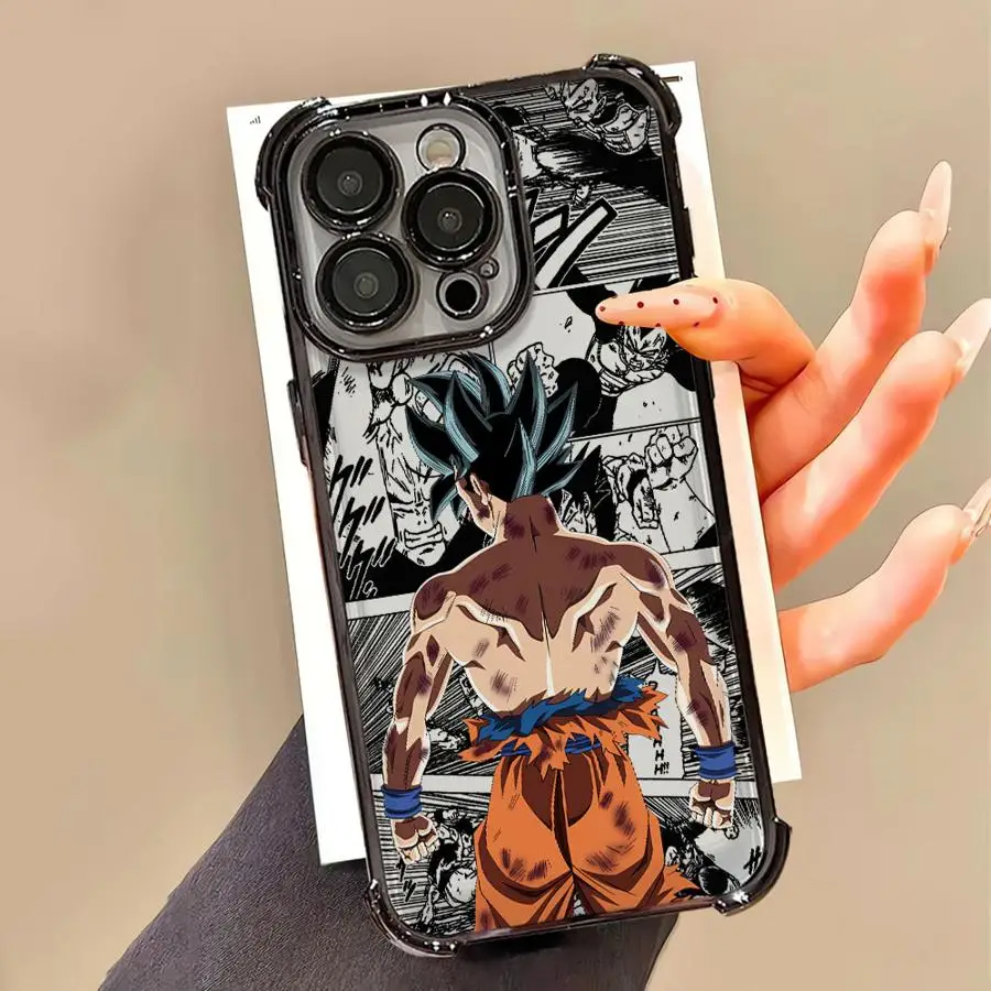 เคสสำหรับ iPhone 15 Plus 16 Pro Max 12 14 11 13 เคสนิ่มลายการ์ตูนอนิเมะเท่ๆ