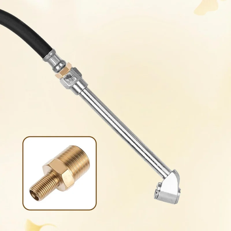 2pcs Schrader, 1/4''  Brass  Male Threads  Core Using with Compressor  with Sealing Caps