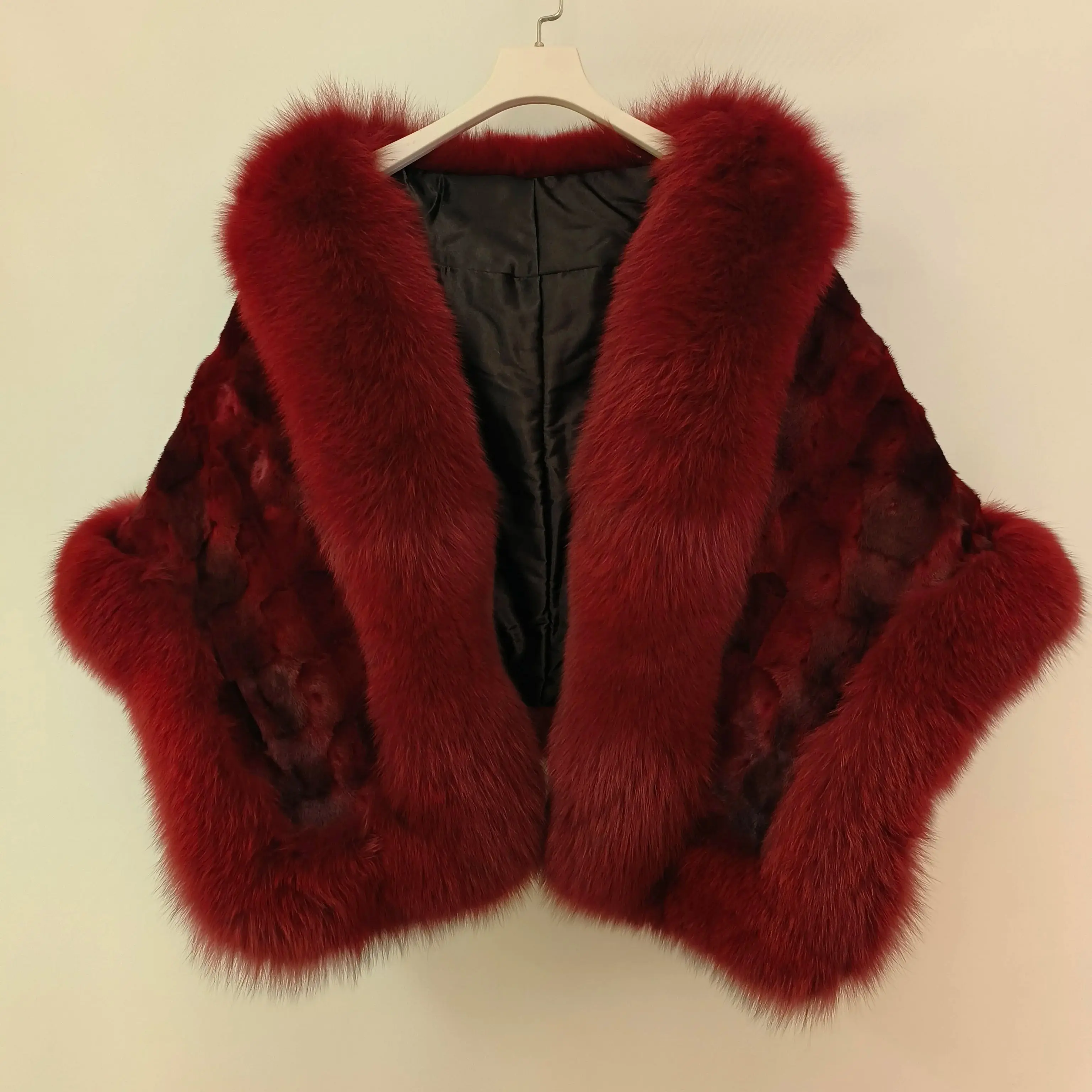 เสื้อโค้ทขนมิงค์แท้คุณภาพสูง ปกขนสุนัขจิ้งจอก แฟชั่นฤดูใบไม้ร่วงฤดูหนาวสำหรับผู้หญิง ขายตรงจากโรงงาน