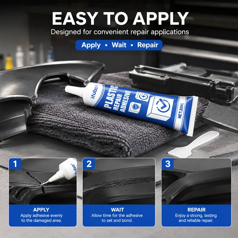 Automotive Rubber Strip Sealing Glue Flexible Waterproof Plastic Crack Repair Adhesive Multi-scene Permanent Mending Sealant