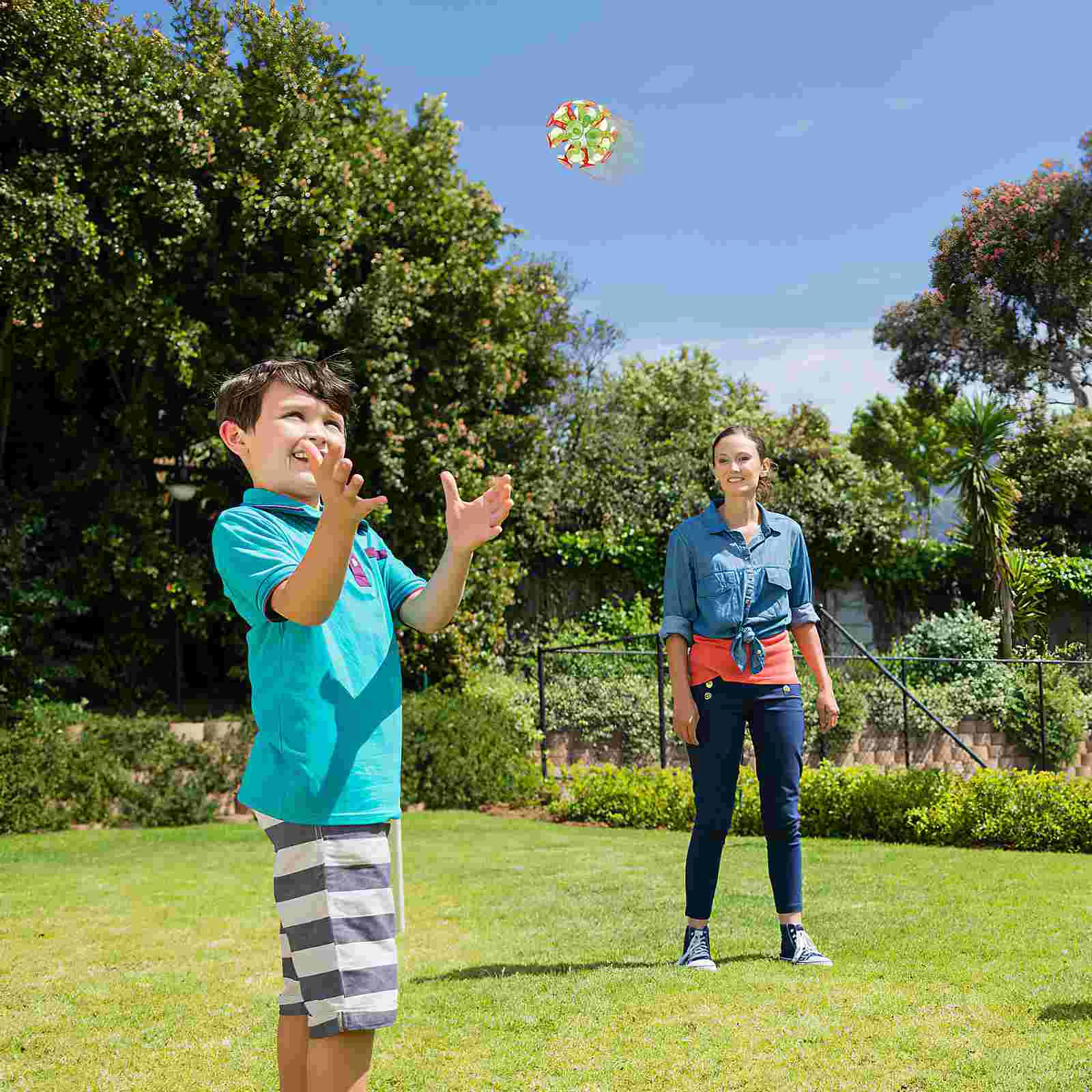 4 Uds. Bola de ventosa multicolor para niños, juguete de luminiscencia Flash, juguete de fiesta para niños, bolas de ventosa