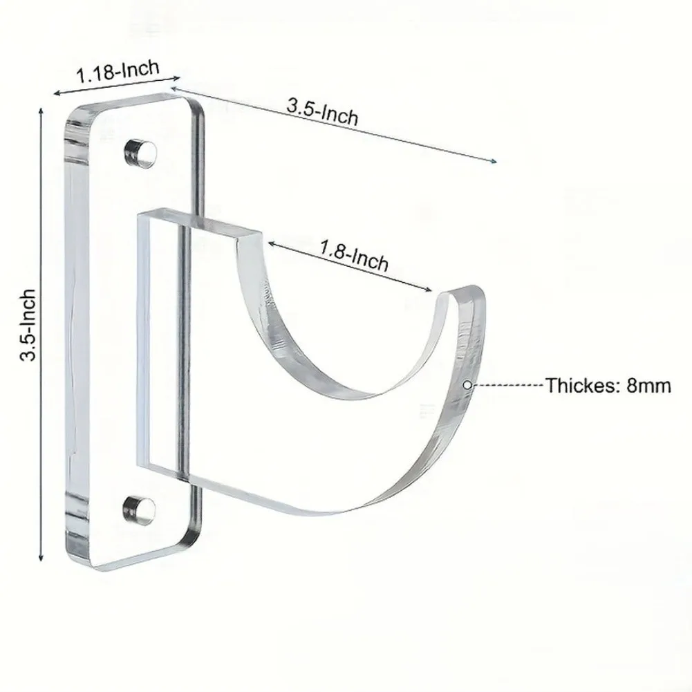 Acrylic Light Saber Wall Mount Rack - Stylish, Sturdy Display For Collectibles Sturdy Horizontal Holder