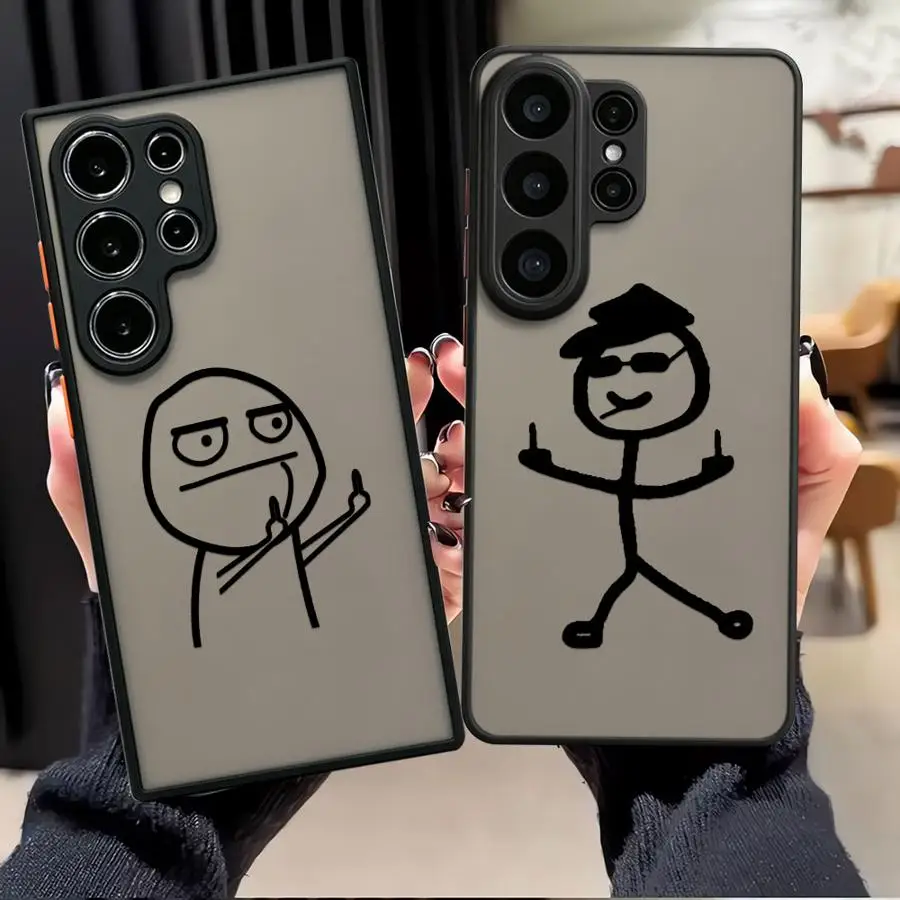 Cute Matchman Cartoon Phone Cover Case for Samsung Galaxy S26 Ultra Note 20 Ultra 10 S20 S22 S24 Plus S21 S26 S25 FE S23 FE