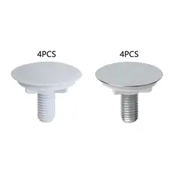 4 Pieces Kitchen Faucet Hole Cover Sealing Sink Tap Hole Plate Blanking Plug for Bathroom Restroom Bathtub Kitchen Hotel
