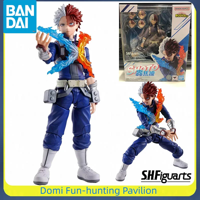 

Bandai Original SHF My Hero Academy Anime Figure Todoroki Shoto Joint Movable Model Finished Action Toys Collectible Gifts