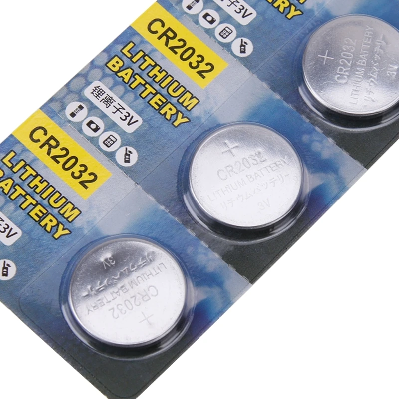 CR2032 Lithium Coin 240mAh High Capacity with Powerful 3V Output Durable