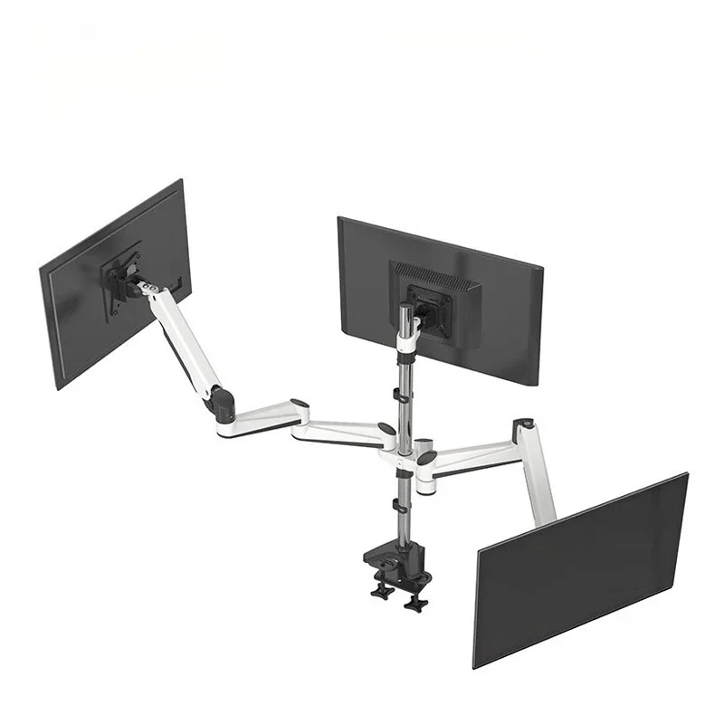 

Dual-screen monitor bracket, four-screen rotating bracket, lifting air pressure arm, hovering three screens