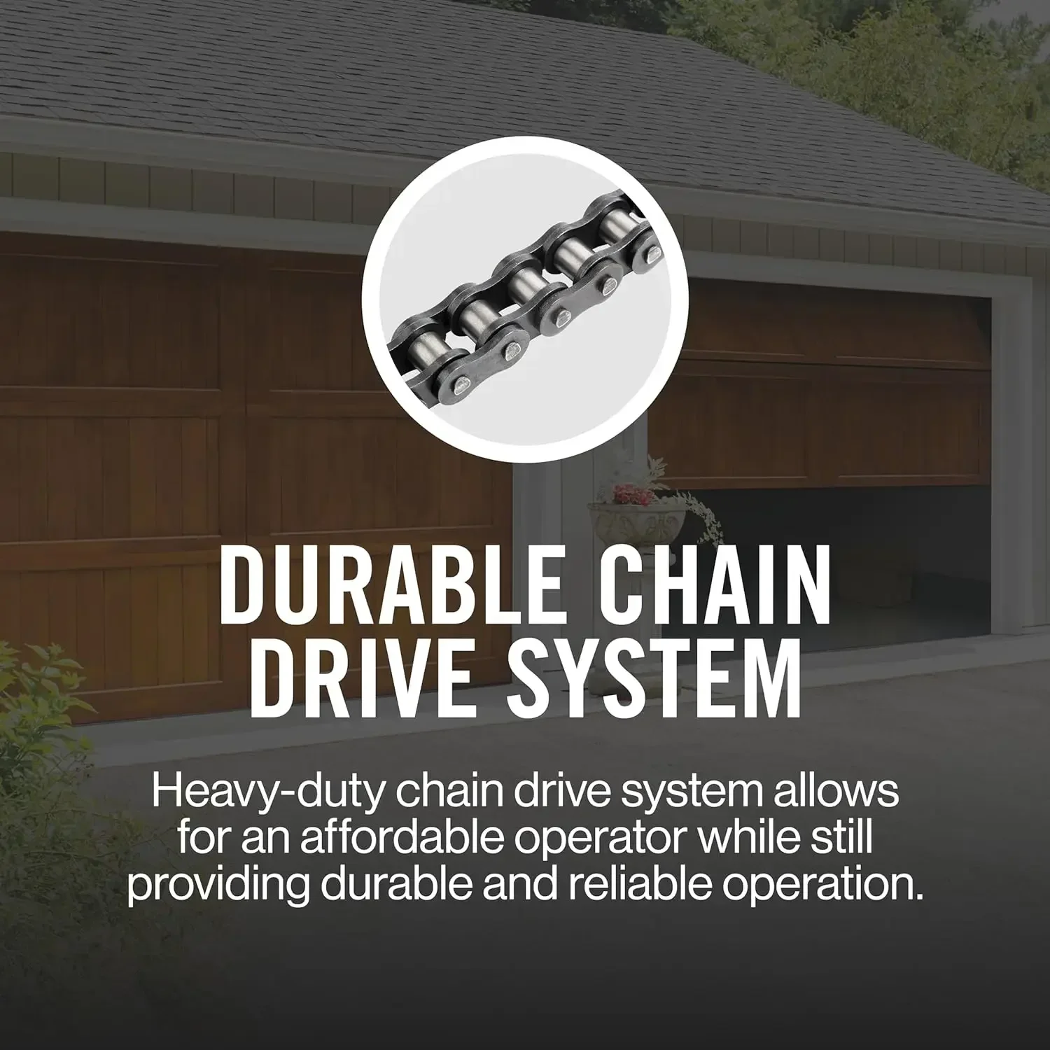 Chain Drive 550 Garage Door Opener, Heavy Duty Chain Drive Opener, Model 2035-TKO