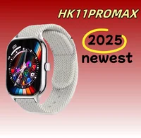 2025 nuevo reloj inteligente HK 11 Pro MAX AMOLED serie 10 brújula NFC 46m 4G ROM Bluetooth llamada red AI Robot Smartwatch hombres mujeres