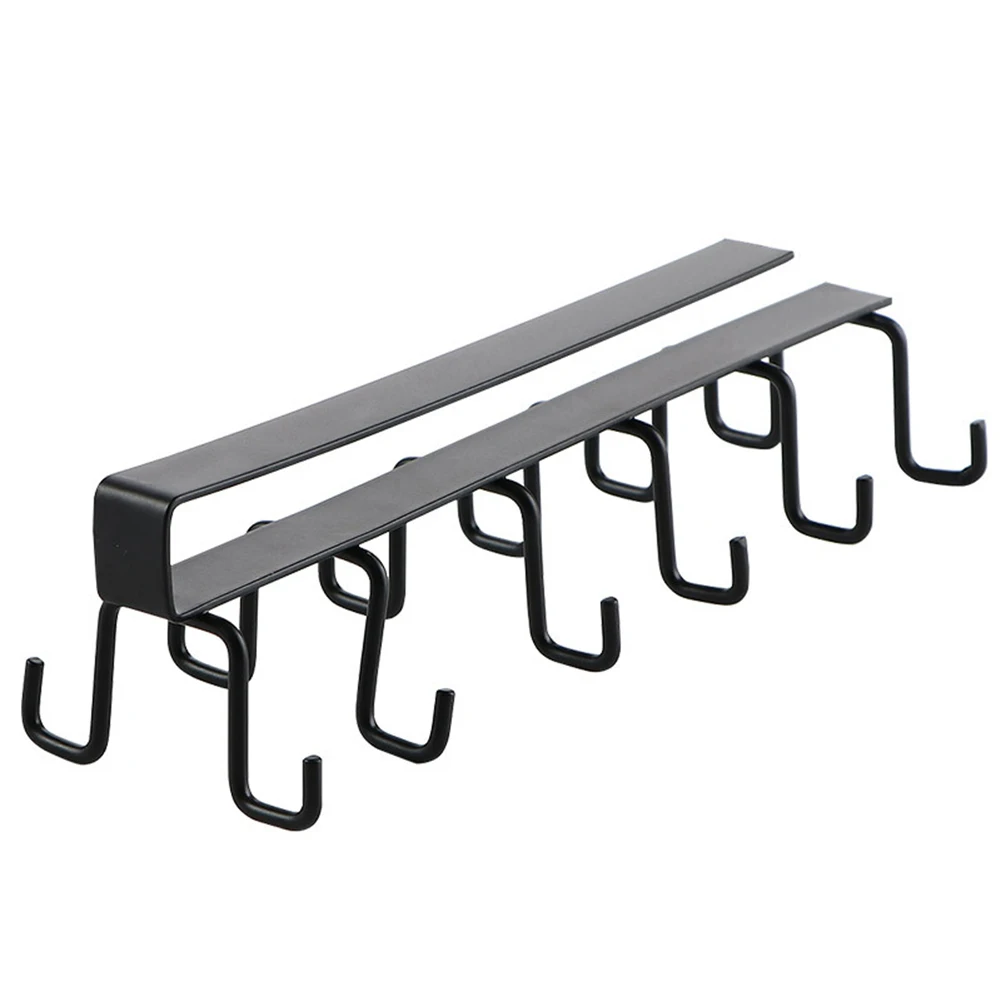 Below Cabinet Cup Rack Organizer Cup Rack Rack Kitchen Multifunction Hook Shelf Cabinet Sundry Organizer Storage Hanger