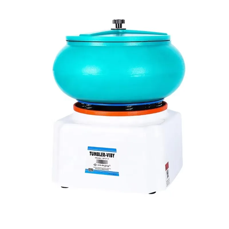 

Professional jewelry polishing machine 17-inch large vibrating drum machine Jade gold jewelry metal parts grinding and polishing