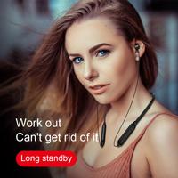 G02 Neck Hanging Music Headphones Wireless Blue-tooth Earphones Phone Neckband Sport Earbuds Headset For