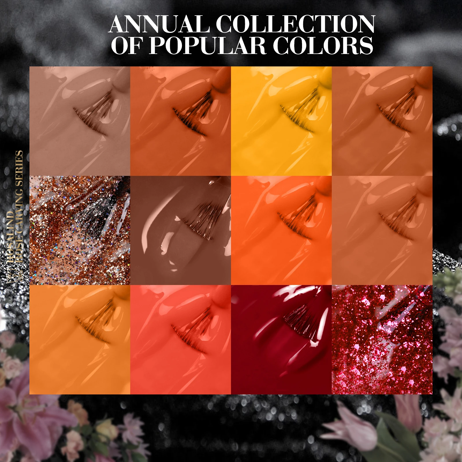 ROSALIND Mini Nagellack Gel Glänzende Farbe Set Gel Lacke Kits Nagellacke Hybrid Semi Permanent UV Gel 8/12/20 stücke Geschenk Kits