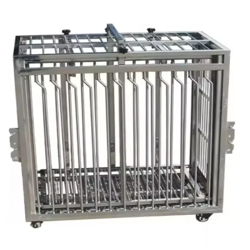 

USMILEPET Stainless Steel Veterinary Clinic Equipment Pet Injection Cage Folding Solid Animal Cage For Pet Hospitals