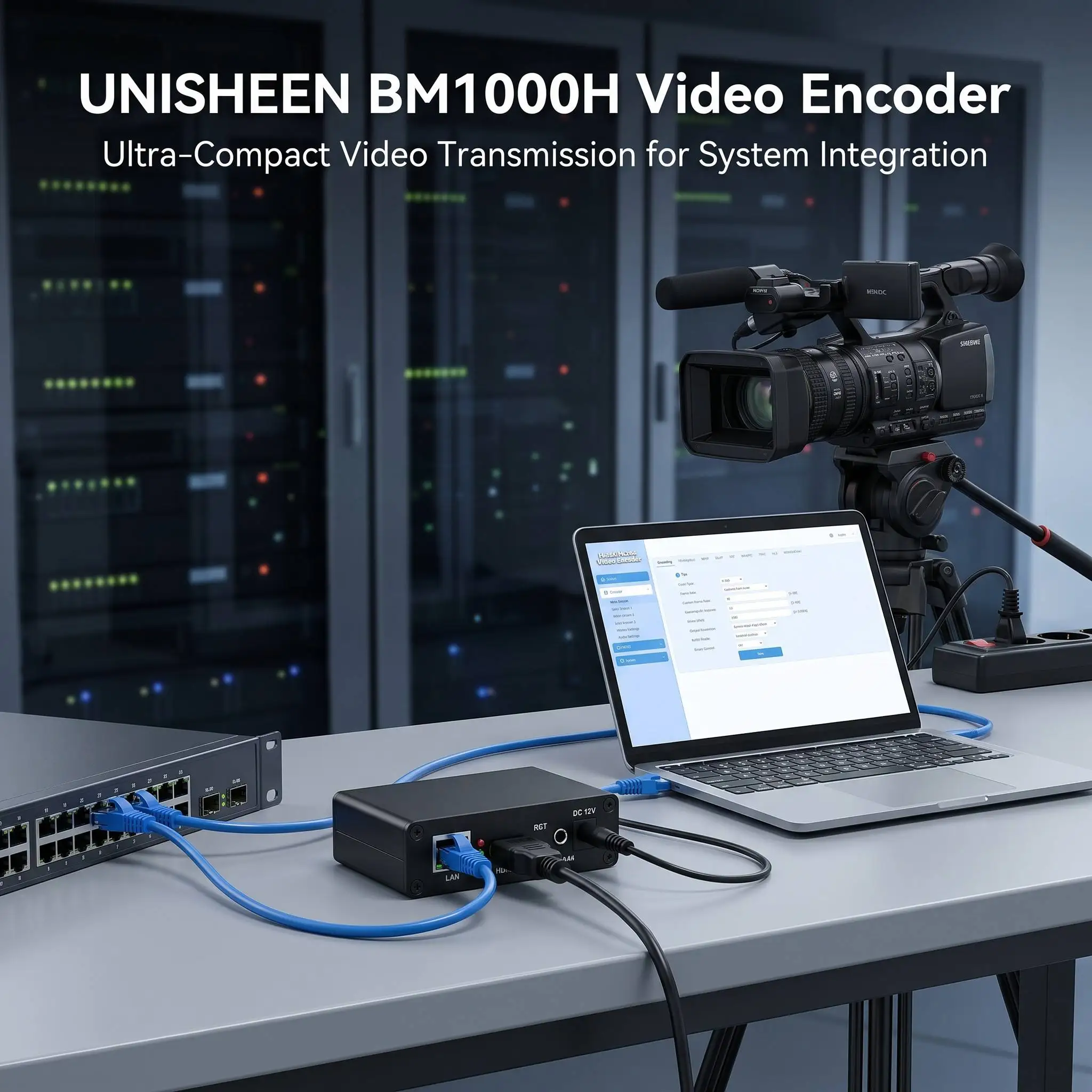 UNISHEEN HDMI to IP HD Video Encoder System Integration Mini SRT RTSP RTMPS UDP ONVIF 1080p H265 H264 IPTV Live Stream Board
