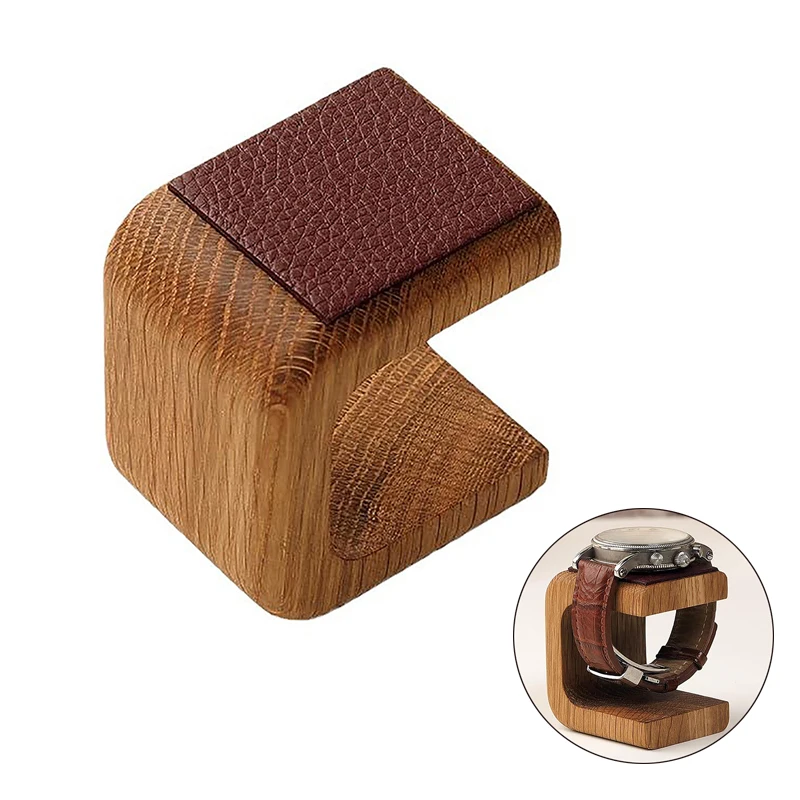 

1PCS Solidwood Watch Stand Wooden Watch Holder Jewelry Organizer Display Stand For Bracelet Ring Earring Watch Display