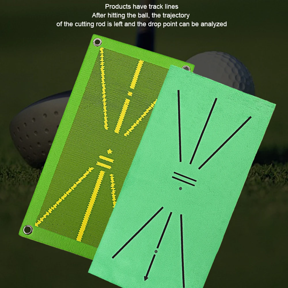 Golf Auxiliary Training Mat for Swing Correction Training Mat Hitting Direction Path Mat Golf Practice Tools Beginner Accessorie