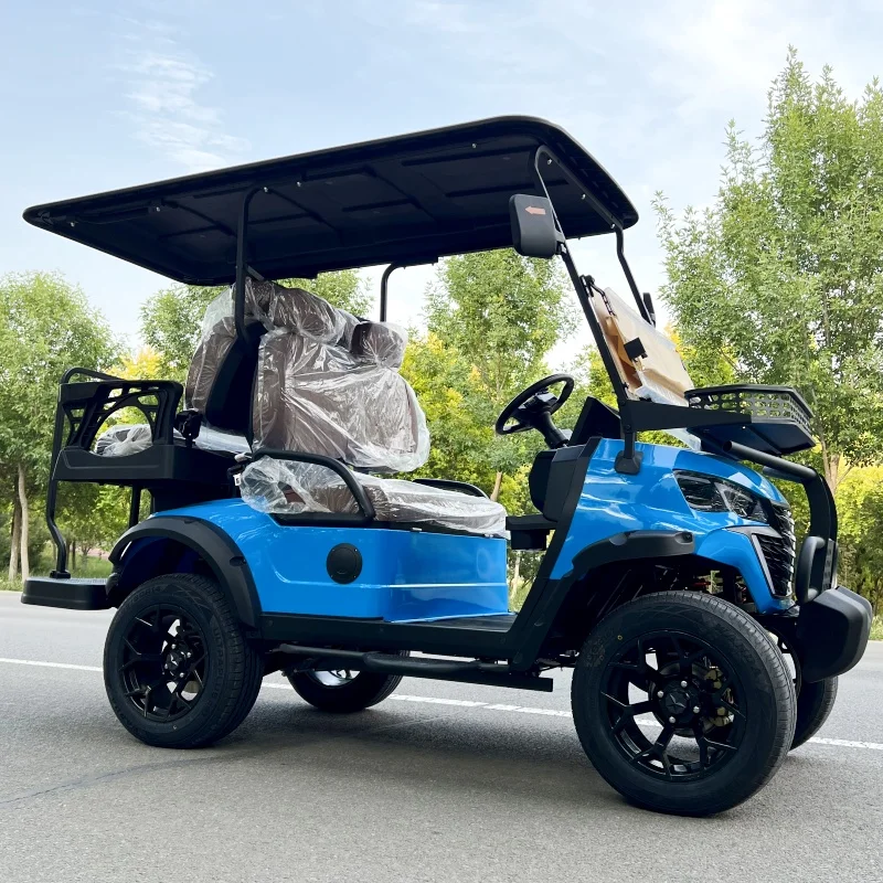 China Manufacturer CE 2/4/6/8 Seats 48V/60V/72V Foldable Seats Solar Panel Powered Street Legal Electric Golf Cart