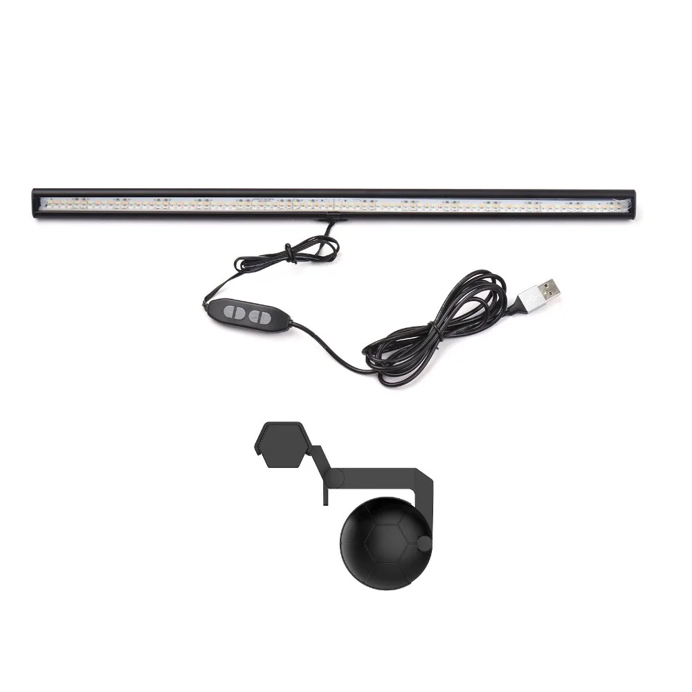 3 Color Temperature Monitor Light Bar Adjustable Brightness USB Powered Computer Monitor Light Clip On E-Reading Lamp