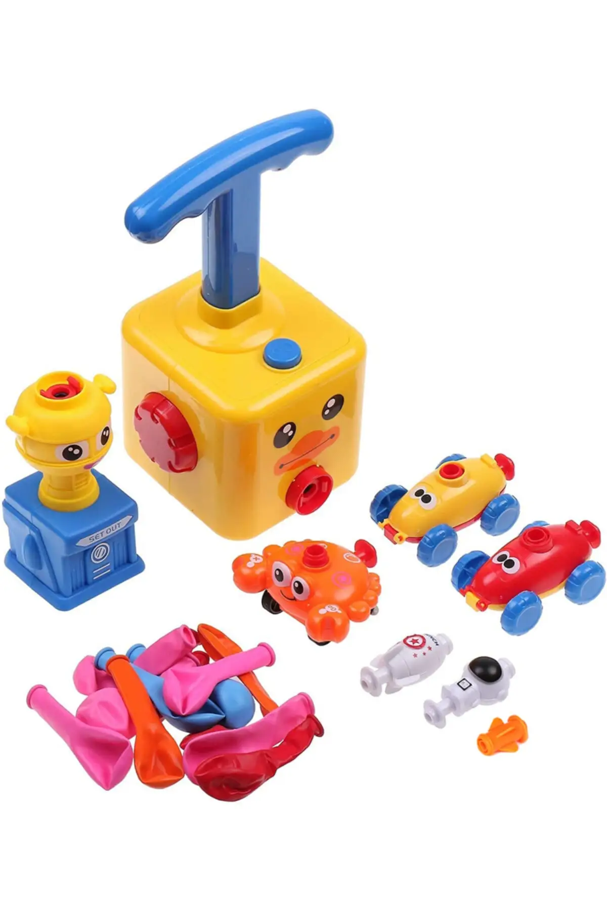 Balloon Flying Astronaut And Balloon Car Educational Toy Set With Air Manual Pump 3+ Useful Tutorial Educational2022 Trend Model