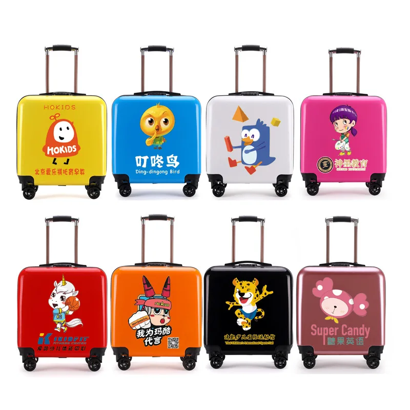 Children's Trolley Luggage, 18-inch Cabin Suitcases, 3D Cartoons, and A Variety of Styles Are Available