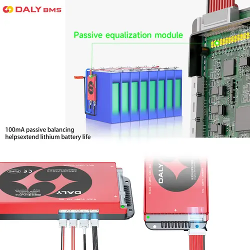 Daly BMS Smart BMS LiFePo4 4S 12V BMS 8S 24S 72V 48V 16S 40A 60A 100A 150A 200A 250A 300A 3.7V Li-Ion BMS 7S 13S 14S 3.2V BMS - Image 3