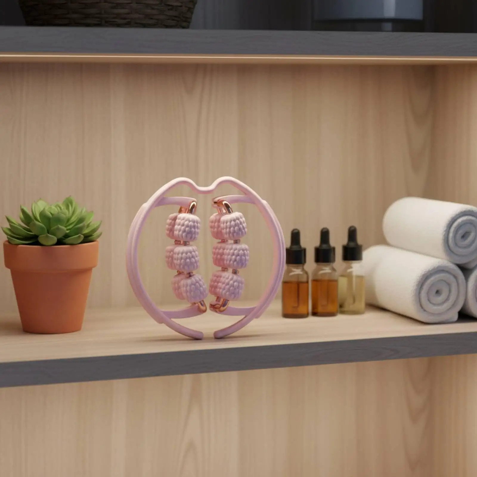 Roue de massage à 18 rouleaux pour soulager les tensions musculaires, masseur pour les jambes, les mollets, les cuisses et les bras, outil de récupération physique pour l'entraînement à domicile
