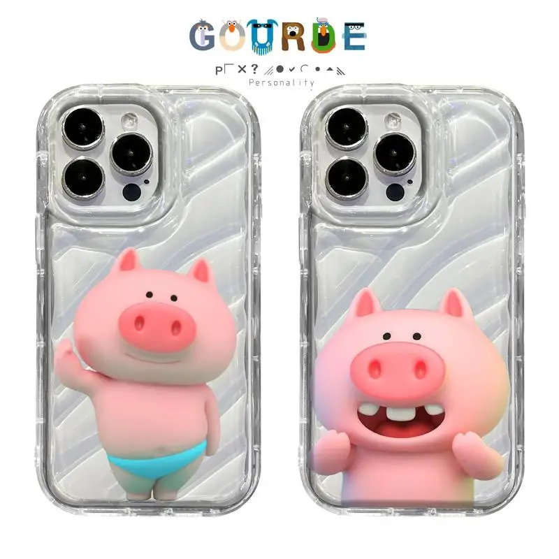 

Gourde Cute pig cartoon patterns Phone Case for Iphone 16 15 14 12 13 11 Pro Max IP 7 8 Plus Iphon X XS XR Xs Max