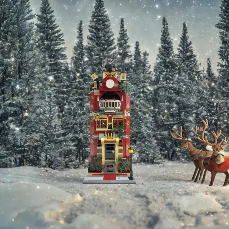 1512PCS FAI DA TE Modulare Hauntedsa High School Building Blocks Giocattolo Educativo MOC Costruzione Creativa Regalo Per I Bambini Di Natale