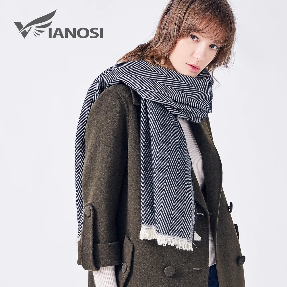 Luxury Brand Designer Winter Scarves Women Fashion Long Thickened Shawls New Classic Warm Soft Female Bufanda