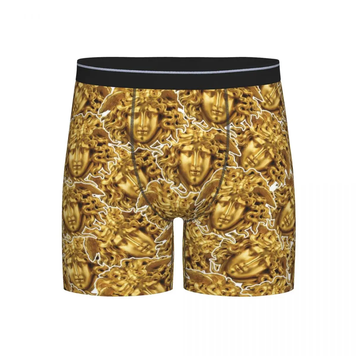 Medusa Head Hippie Snakes Hair Lady Greek Mythology Myth Gorgon Men's Briefs Breathbale Panties Boxer Briefs extended underwear