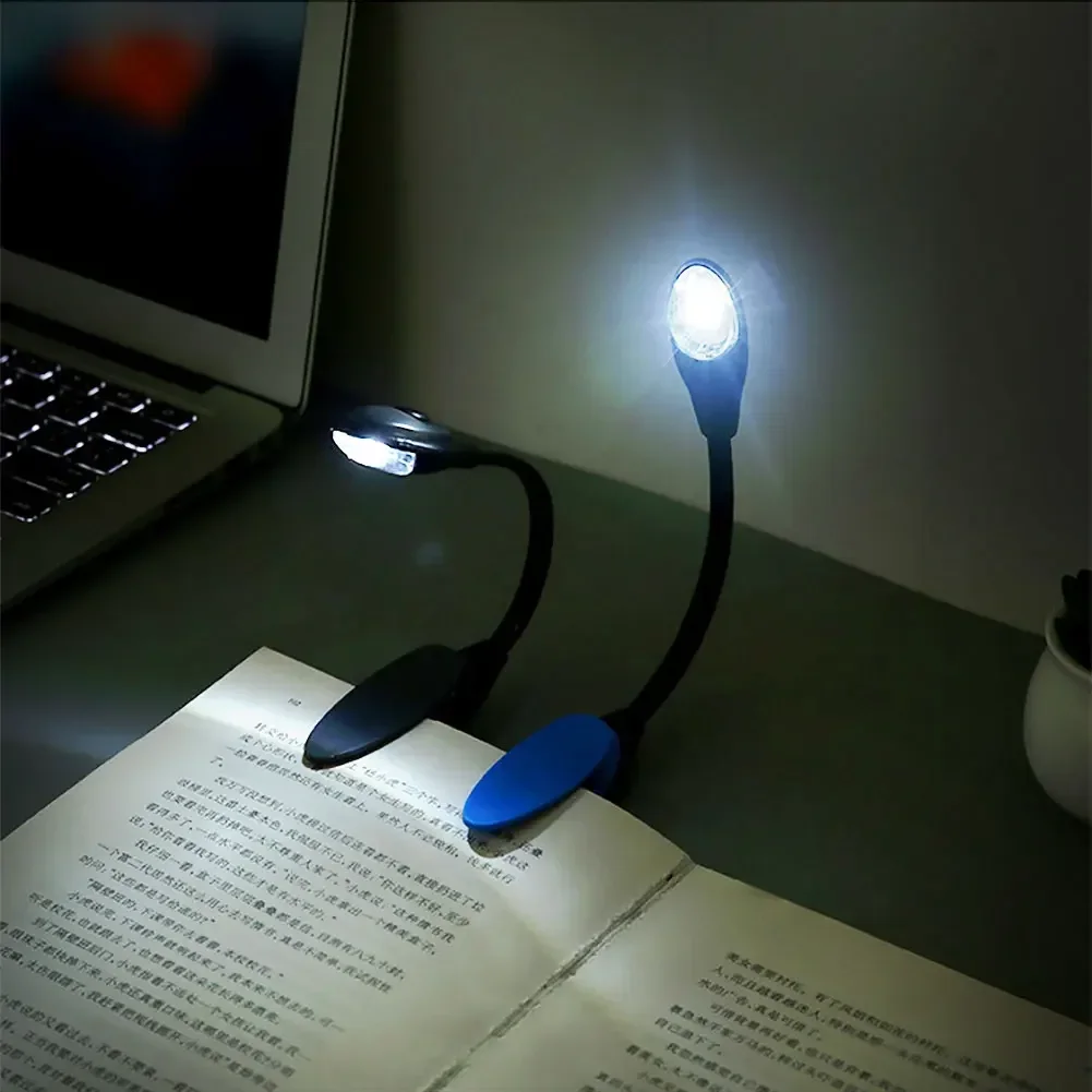 Portable LED Book Lights Adjustable Clip Night Light Desk Lamp Eye Protection Reading Lamps Reading Light with Cell Battery