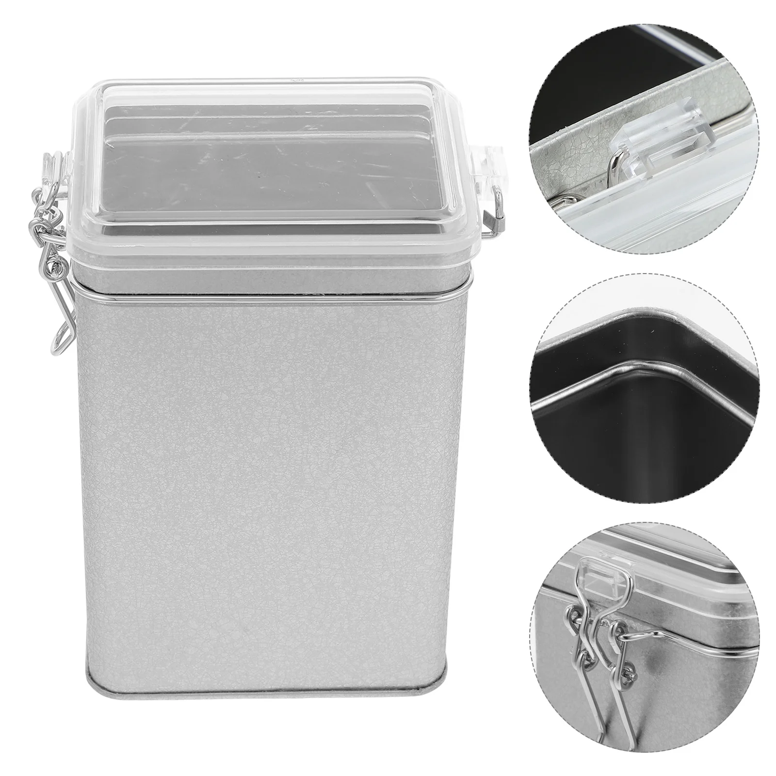 Vacuum Coffee Canister Tinplate Airtight Storage Container For Coffee Beans Multi-Functional Kitchen Storage Tin With Lid Anti-L