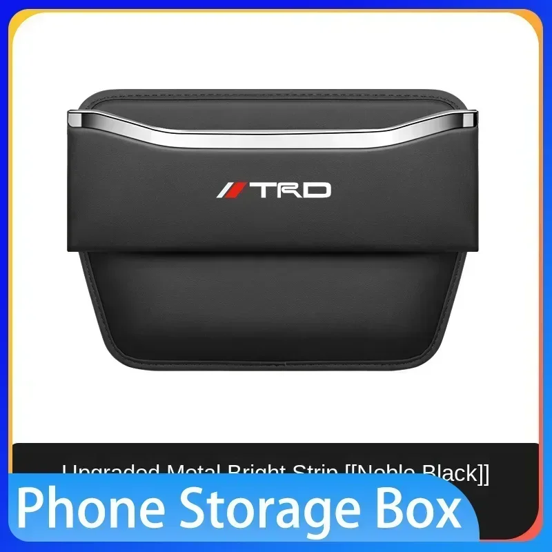 

Car seat gap phone storage box, car interior products For Toyotas TRD Autocollant Pegatina RAV4 Avensis Yaris Levin Reiz Crown