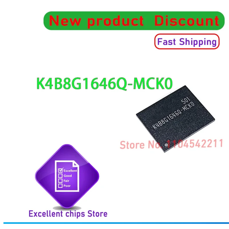 

5-10/PCS LOT K4B8G1646Q-MCK0 K4B8G1646Q 1G DDR3 512*16 BGA 100% new original