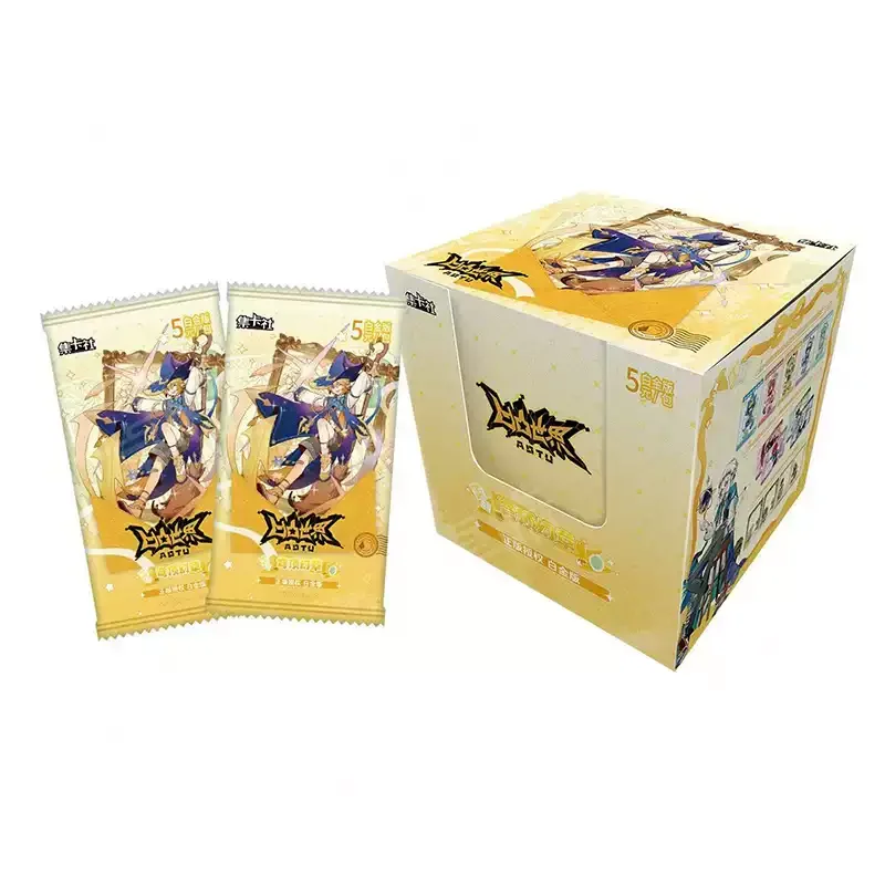 Aotu World Platinum Series Card Blind Bag Dome Fantasy Chapter King Gold Collectible Trading Card Game Anime Merch Surprise Gift