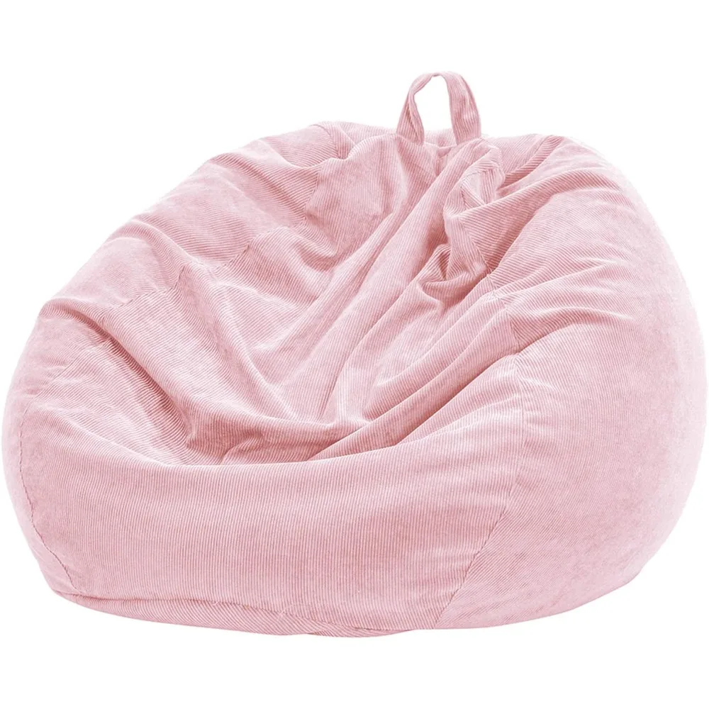 

3 ft Bean Bag Chair Cover (No Filler) for Adults and Kids, 300L Extra Large Stuffed Animal Storage Bean Bag WashableBean Bag