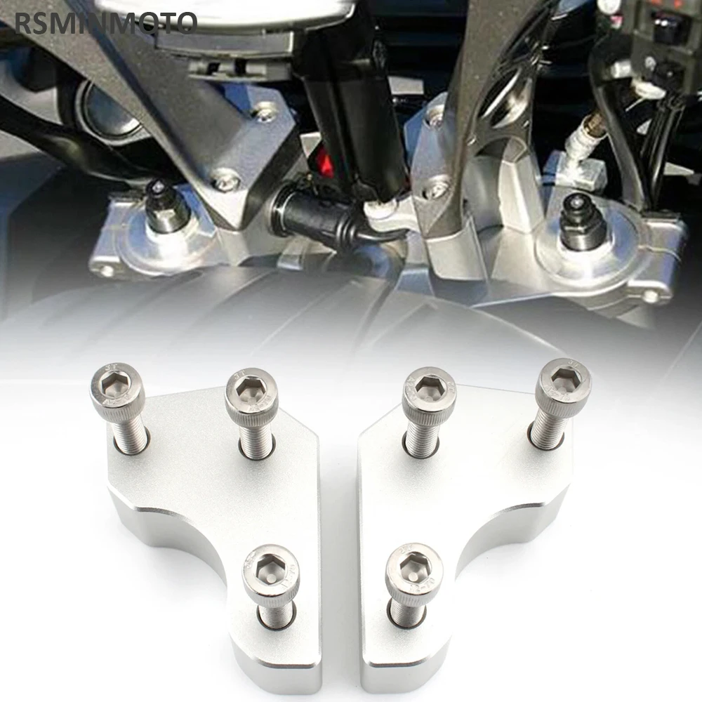 

For Kawasaki Concours 1400 GTR 1400 GTR1400 2008-2022 Motorcycle Aluminum Alloy Handlebar Risers Height Up Adapters 1" Up