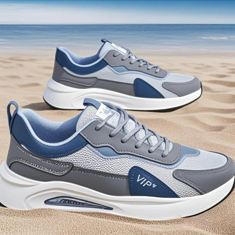 

Мужская повседневная спортивная обувь, четырехсезонная дышащая мягкая подошва, нескользящая удобная уличная обувь для бега, студенческие модные легкие кроссовки