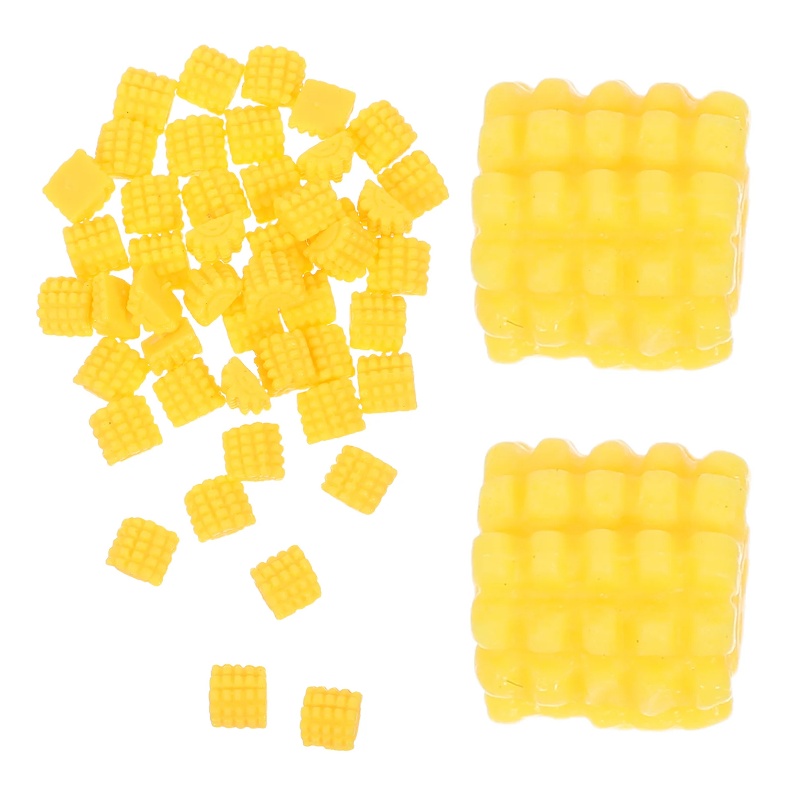 

50Pcs Realistic Flatback Corn Charms Artificial Vegetable Decorations for DIY Crafts Scrapbooking Jewelry Making Fall Home Decor