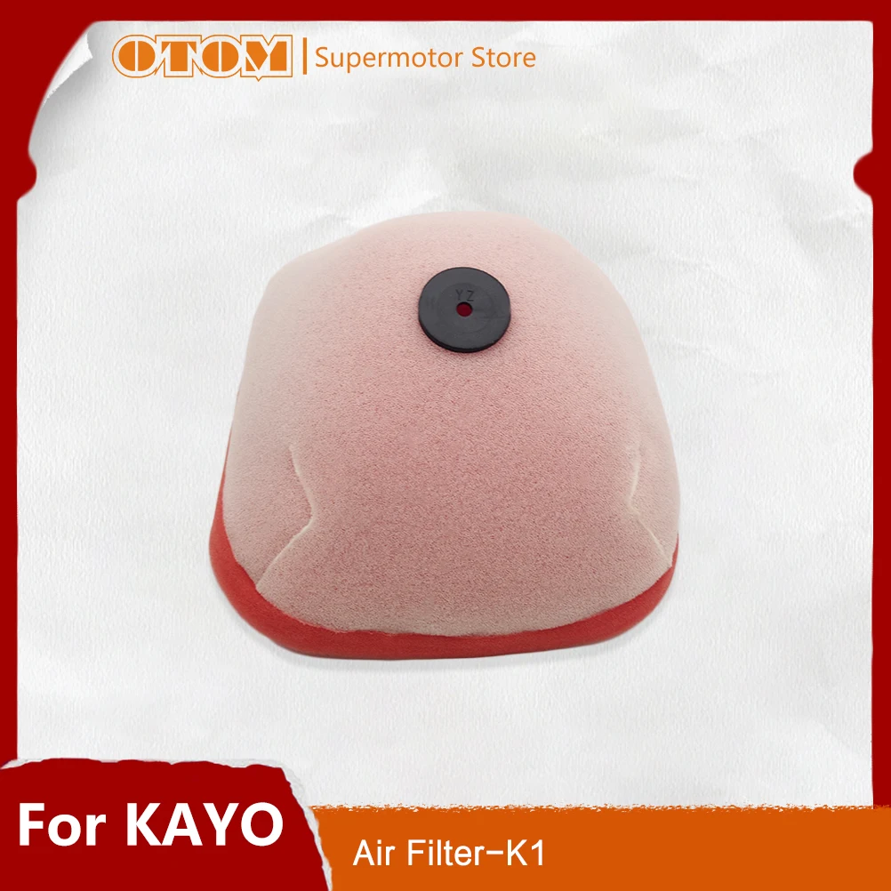 

OTOM Motorcycle Accessories Air Filter Cleaner Dual Foam Layer Sponge Element Cover For KAYO-K1 Off-road Pit Dirt Bike Motocross