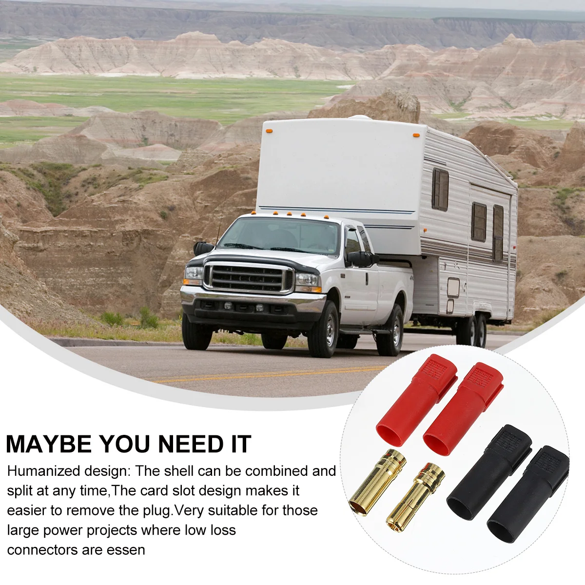 

16pcs Connector 6Mm Brass Male Female Banana Plug Adapter Terminal For High Current Chopper Aircraft Ship Motor Home Abs